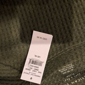 Army green long sleeve waffle shirt